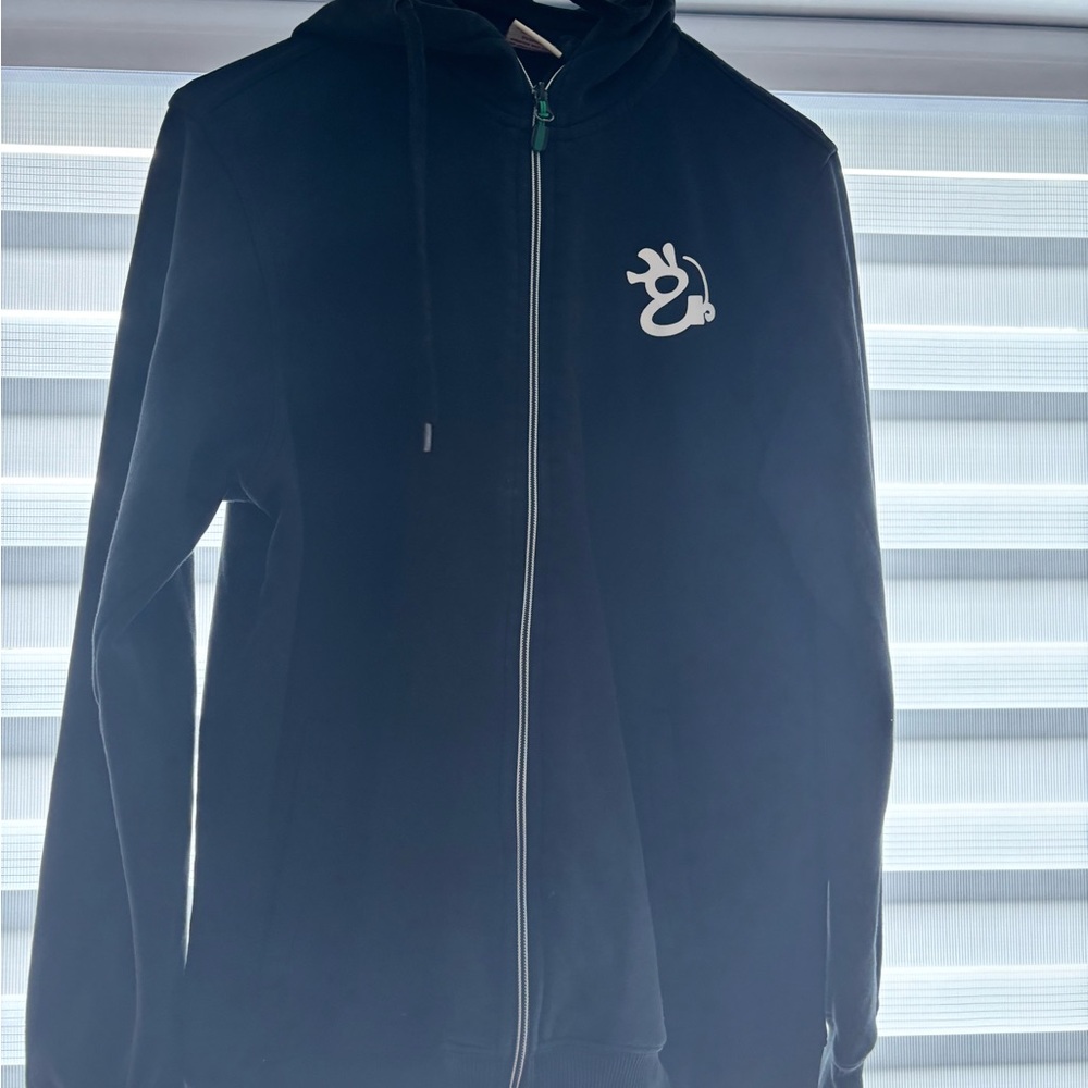 Men's Black Zip-Up Hoodie